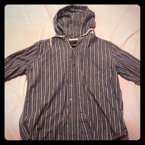 American Eagle button up hoodie